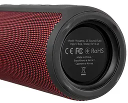 Портативная Bluetooth колонка 2E SoundXTube 30W TWS, MP3, Wireless, Waterproof Black-Red - мініатюра 5