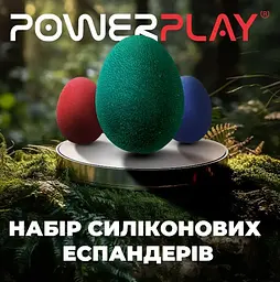 Набір силіконових еспандерів-яйце (тренажер для кисті) PowerPlay PP-4340 Power Grip Set (набір 3 шт) (PP_4340) - мініатюра 7