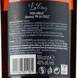 Ром La Cruz Anejo 40% 1 л - мініатюра 3