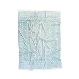 Покривало Barine - Kilim Throw Mint 130x170 ментоловий - мініатюра 2