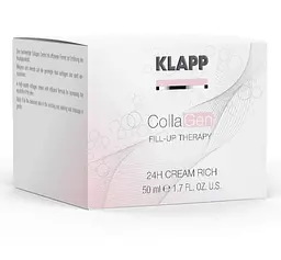 Крем для обличчя Klapp CollaGen Fill-Up Therapy 24h Cream Rich, живильний, 50 мл - мініатюра 2