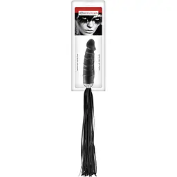 Флогер з ручкою-дилдо Fetish Tentation Whip With Dildo Handle - мініатюра 2