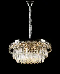 Splendid Ray LA7013/500/5+LED (CR), хромована кришталева люстра 50 см на 5 ламп з LED - мініатюра 3