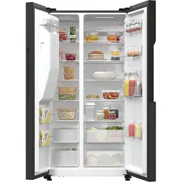 Холодильник Gorenje SBS 179х70х92 см 2 двері 376(190) л А++ NF+ Інв. диспенсер генератор льоду Зовн. Диспл чорний - мініатюра 9