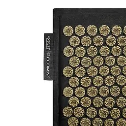 Килимок акупунктурний 4FIZJO Eco Mat Аплікатор Кузнєцова з подушкою 68 x 42 см Black/Gold 4FJ0179 (P-5907739311566) - мініатюра 4