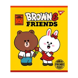 Зошит Yes А5 Line Friends 12 аркушів лінія (766806), в асортименті - мініатюра 4