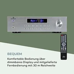Стереопідсилювач Auna AV2-CD850BT (10032758) - мініатюра 6