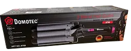 Потрійна плойка Domotec MS-481B три хвилі для створення хвиль та локонів 3 Barrel Hair Curler 97 Вт Чорна - мініатюра 7