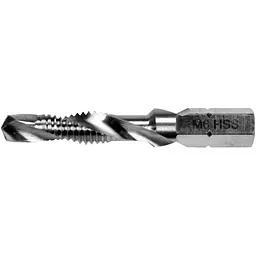 Свердло-мітчик Yato М6х1 мм HSS М2 HEX-1/4 l=44/8 мм (YT-44843) - мініатюра 2