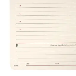 Щоденник-діловий записник А5 Leo Planner датований 2026 Boss червоний 368 сторінок (252636) - мініатюра 5