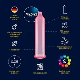 Презервативи My.Size Pro 45, 3 шт - мініатюра 3