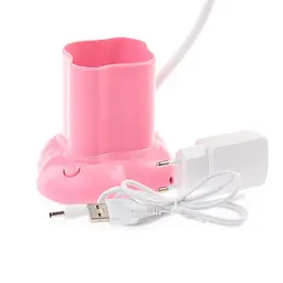 Настільна лампа Brille на батарейках з USB LED SL-88 5W Pink - мініатюра 3