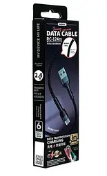 Кабель Remax RC-124m 2.4A MicroUSB Cable Black - мініатюра 2