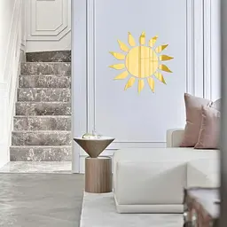 Дзеркальний декор Wall Sticker SW-00002502 акриловий самоклеючий 15 шт. золото - мініатюра 6