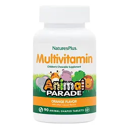 Вітаміни та мінерали NaturesPlus Animal Parade Children's Multivitamin 90 жувальних таблеток Апельсин