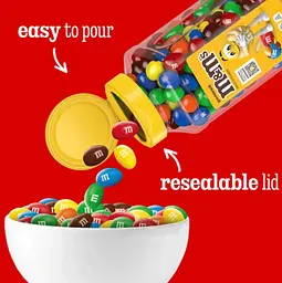 Драже M&M's Peanut Milk Chocolate Candy 652г - мініатюра 3