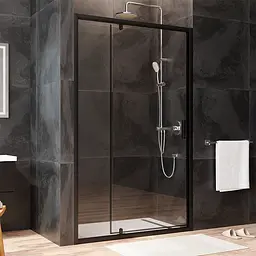 Душові двері AM.PM Gem 120x195 прозоре скло black matt W90UG-120-1P-195BT - мініатюра 4