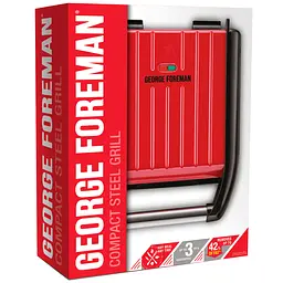 Електрогриль George Foreman Compact Steel Grill (25030-56) - мініатюра 7