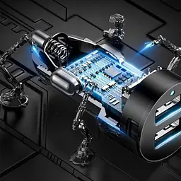 Автомобільний зарядний пристрій Baseus High Efficiency One to Two Cigarette Lighter Black (CRDYQ-01) [77945] - мініатюра 9