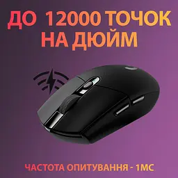 Бездротова миша Logitech G305 Lightspeed Wireless Black (910-005282) - мініатюра 3