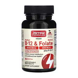 Вітамін B12 Jarrow Formulas (Methyl B-12 & Methyl Folate) - 60 таблеток