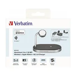 Зарядний пристрій Verbatim 3in1 Apple Watch and iPhone Charging Stand (49556) - мініатюра 2