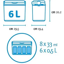 Ізотермічний контейнер Adriatic 6 л синій (99306/BLUE) - мініатюра 3