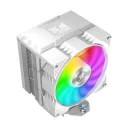 Кулер для процесора GameMax Gamma 90 Digital, White, алюміній/мідь, 1x92 мм ARGB, для Intel 1851/1700/1200/115x, AMD AM5/AM4, до 150 Вт, висота 132 мм
