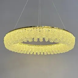 Кришталева підвісна LED-люстра Linisoln 7903-600 100 W, 60 см, 14-19 м2 - мініатюра 7