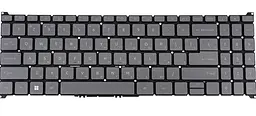 Клавіатура для ноутбука ACER (AS: A315-59) rus, темно-сіра, без кадру, підсвічування клавіш