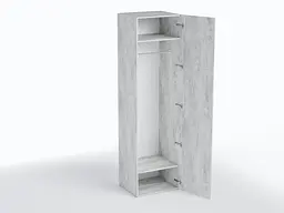 Шафа з полицею та штангою Moreli TS-12 600х2180х520 мм Бетон (zg-s12-beton) - мініатюра 4
