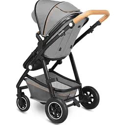 Універсальна коляска 2 в 1 Lionelo Amber 2 Grey Stone, світло-сіра (LO-AMBER GREY STONE (2in1)) - мініатюра 3