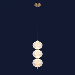 Світильник підвісний LED Levistella 79112098-3led CL, 13W, прозорий пластик, для вітальні, три режими - мініатюра 2