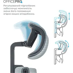 Офісне крісло OfficePro Elegant OC660-B-DG-DG Black/Dark Gray [148664] - мініатюра 8