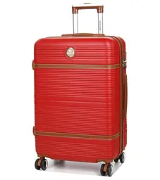 Валіза середня M ABS-пластик Worldline Airtex 629 67×45×27см 74л Червона