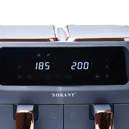 Аерогриль-фритюрниця SOKANY SK-ZG-8030 на 8 літрів 2 контейнери з таймером, сірий
 - мініатюра 4