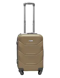 Валіза маленька S ABS-пластик Milano bag 147M 55×38×23см 45л Золотий