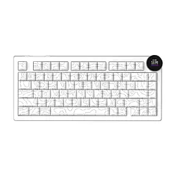 Клавіатура Ajazz AK820 V2 White Peach Switch Wireless/Bluetooth/USB UA White (AK820-V2-WP-S-W) - мініатюра 3