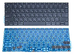 Клавіатура для APPLE A1708 Macbook Pro Retina (2016, 2017) (RU, Small Enter з підсвічуванням)