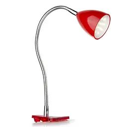 Настільна лампа Brille на гнучкій ніжці на прищепці червона MTL-22 1.8W red