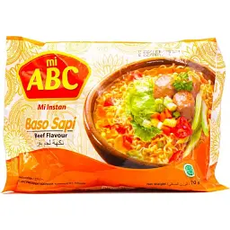 Локшина ABC Baso Sapi Beef Flavour зі смаком яловичини 70г.