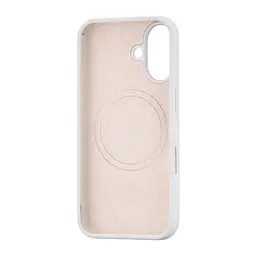 Чохол Silicone Case Full Cover with MagSafe iPhone 16 White - мініатюра 2