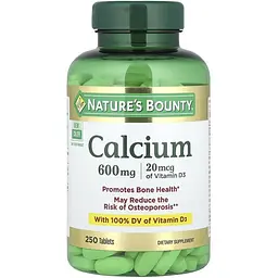 Кальцій з вітаміном D3 Nature's Bounty 250 таблеток