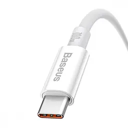 Кабель Baseus Superior Series Fast Charging Data Type-C 100W (1m) white (P10320102214-01) - мініатюра 3