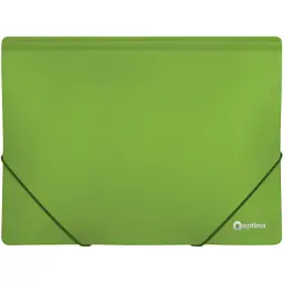 Папка на резинках Optima А4 двухцветная, салатовая (O30698-13)