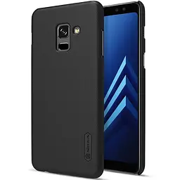 Чохол-накладка Nillkin Super Frosted Shield Samsung Galaxy A8 Plus 2018 SM-A730 Black - мініатюра 7