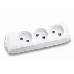Колодка для подовжувача Panasonic X-tendia 3 гнізда grey (WLTB02302GR-UA)