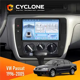 Штатна магнітола Volkswagen Passat 1996-2005 Cyclone C9-012 4x64, DSP, 4G Cyclone (НФ-00008068)