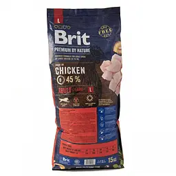Сухий корм Brit Premium Dog Adult L 15 кг універсальний корм класу для середніх і великих дорослих собак - мініатюра 3