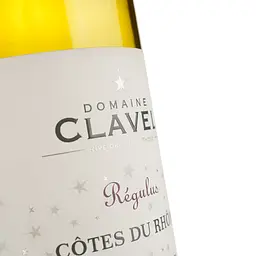 Вино Domaine Clavel Régulus Côtes du Rhône Blanc, біле, сухе, 12,5%, 0,75 л - мініатюра 3